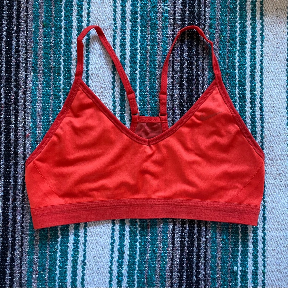 Nike Light-Support Red Sports Bra